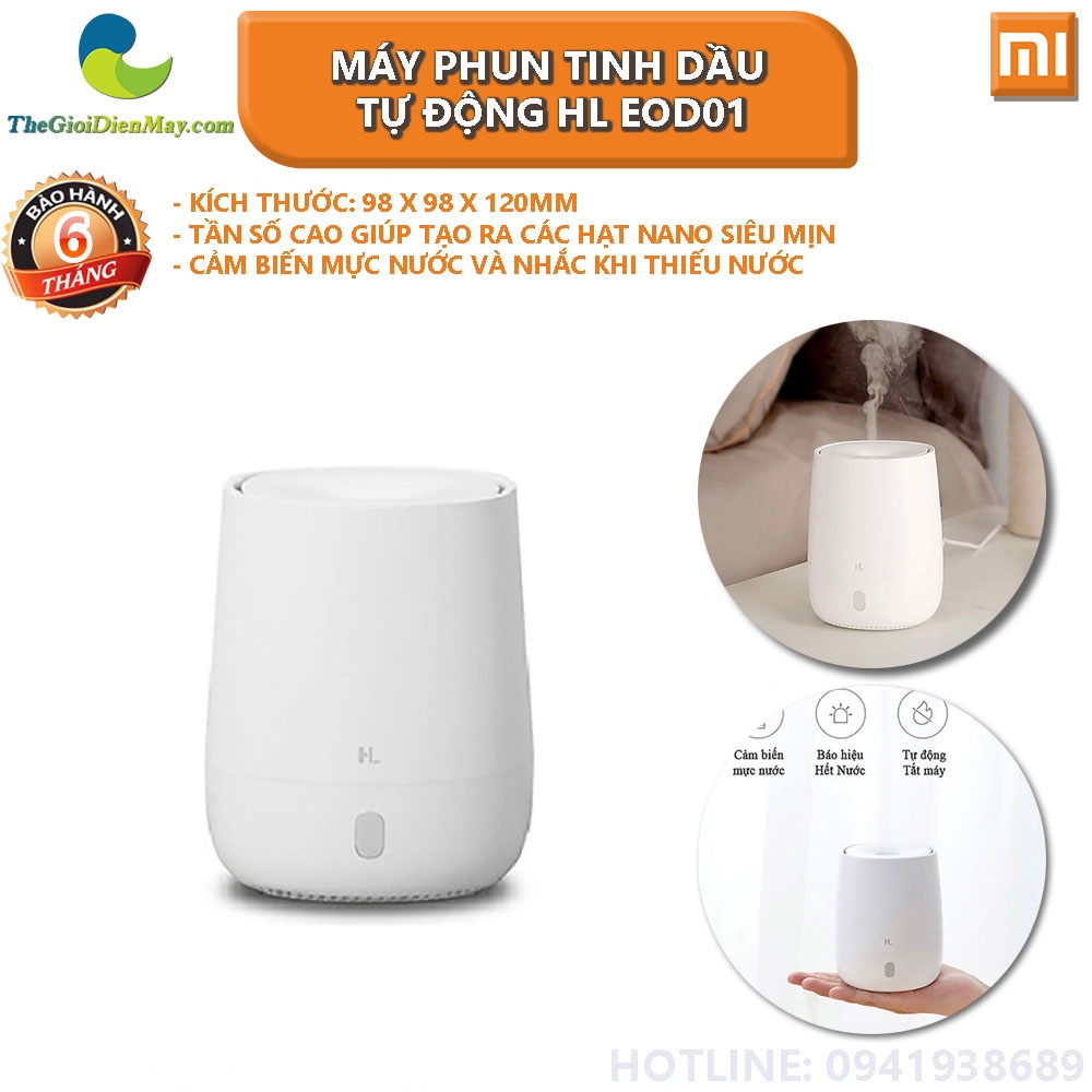 Máy khuếch tán tinh dầu tự động HL EOD01 trắng Thế giới điện máy - đại lý  phân phối gia dụng thông minh xiaomi