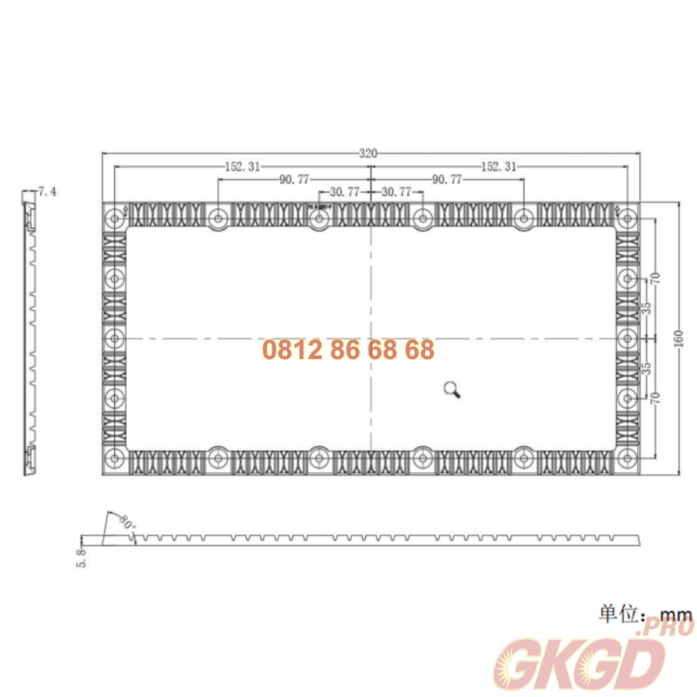 Module LED uốn dẻo P3.076 Indoor GKGD (SMD1515) GKGD Việt Nam
