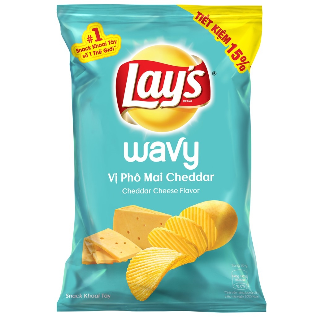 Bim Bim Lays Vị Phô Mai Cheddar 60G Hapumart