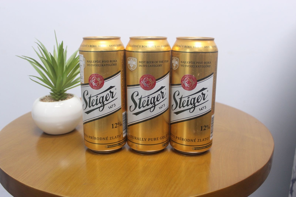 Lon bia Steiger vàng 500ml lHapuMart.com.vn