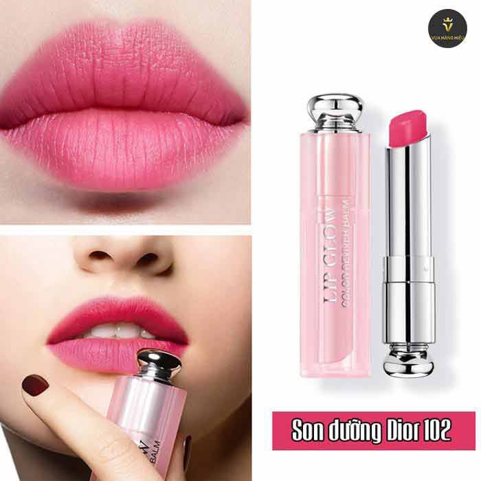 Son dưỡng DIOR Addict Lip Glow 102 Matte Pink màu HỒNG RASBERRY