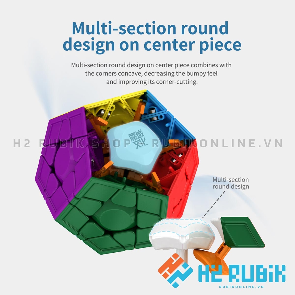 Rubik Megaminx 12 mặt MoYu AoHun WRM (có nam châm sẵn)