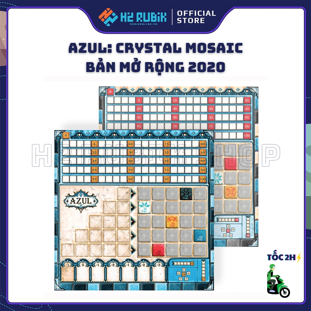Azul Crystal Mosaic Expansion mở rộng Board game Azul