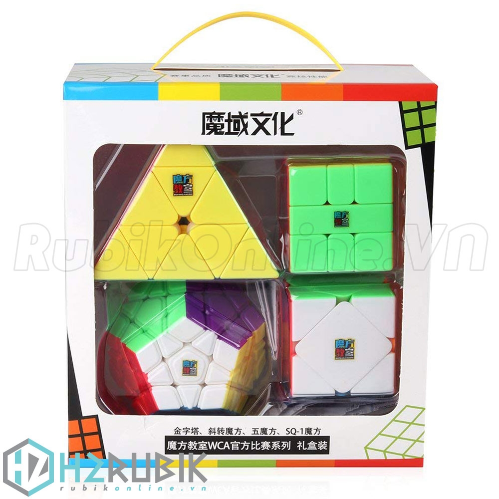 Combo Rubik 4 chiếc - MoFangJiaoShi Gift Packing with 4 cubes