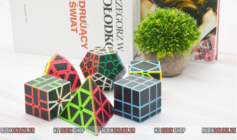 Combo Rubik Lefun Carbon 6 chiếc