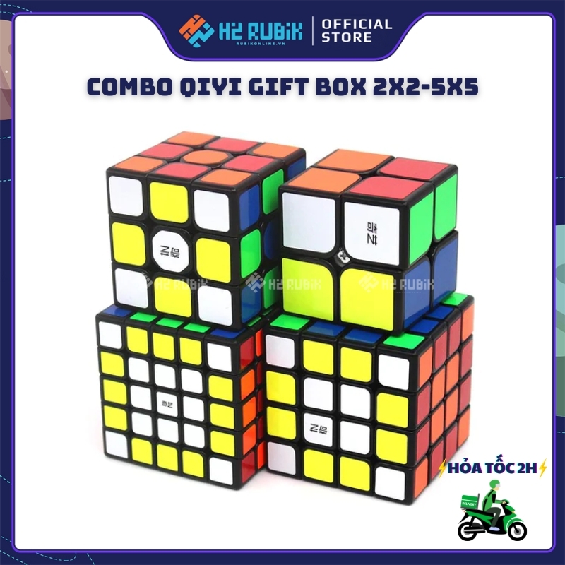 Combo Rubik Qiyi 2x2 - 5x5 giá rẻ cao cấp