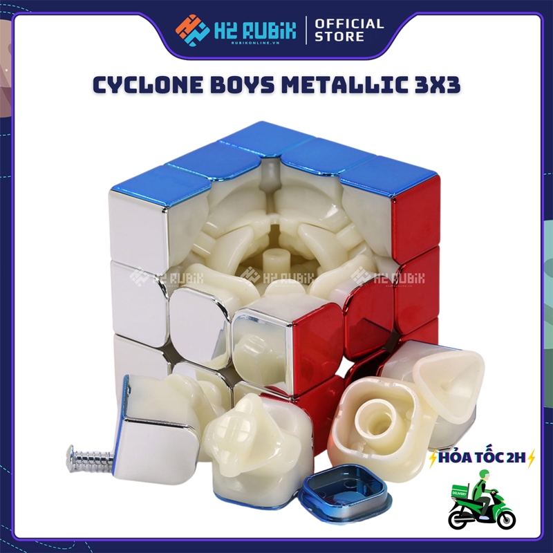 Cyclone Boys Metallic 3x3 Rubik mạ kim loại siêu đẹp