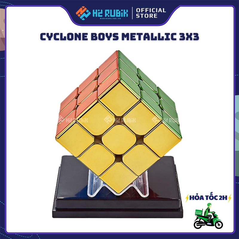 Cyclone Boys Metallic 3x3 Rubik mạ kim loại siêu đẹp