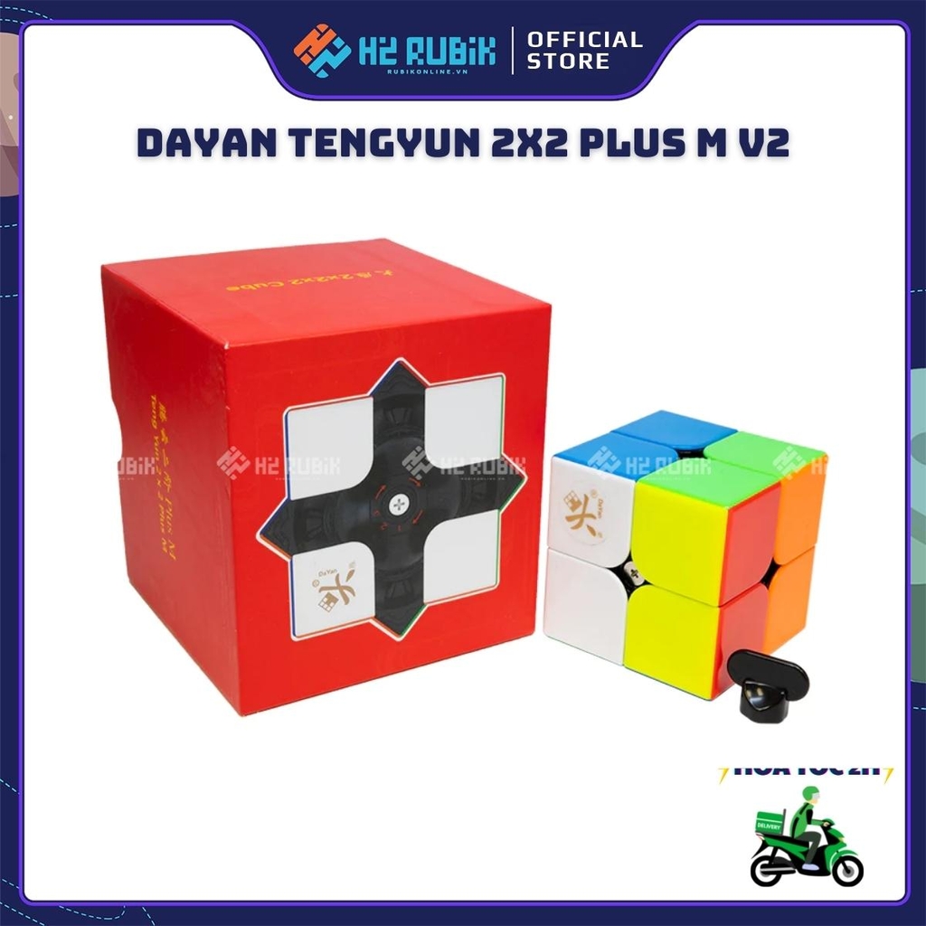 Rubik 2x2 DaYan TengYun 2x2 Plus M có nam châm sẵn