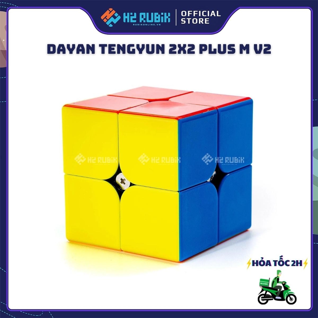 Rubik 2x2 DaYan TengYun 2x2 Plus M có nam châm sẵn