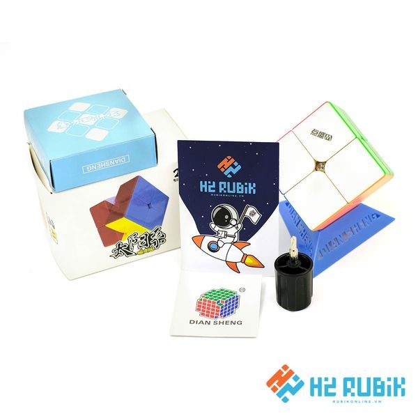 Combo Rubik 2x2 3x3 4x4 5x5 DianSheng Có nam châm sẵn
