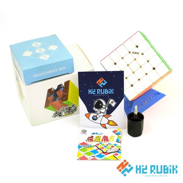 Combo Rubik 2x2 3x3 4x4 5x5 DianSheng Có nam châm sẵn