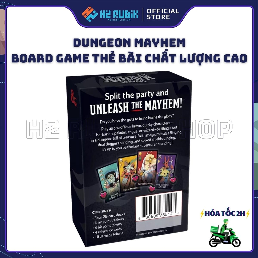 Dungeon Mayhem Board Game D&D thẻ bài chất lượng cao