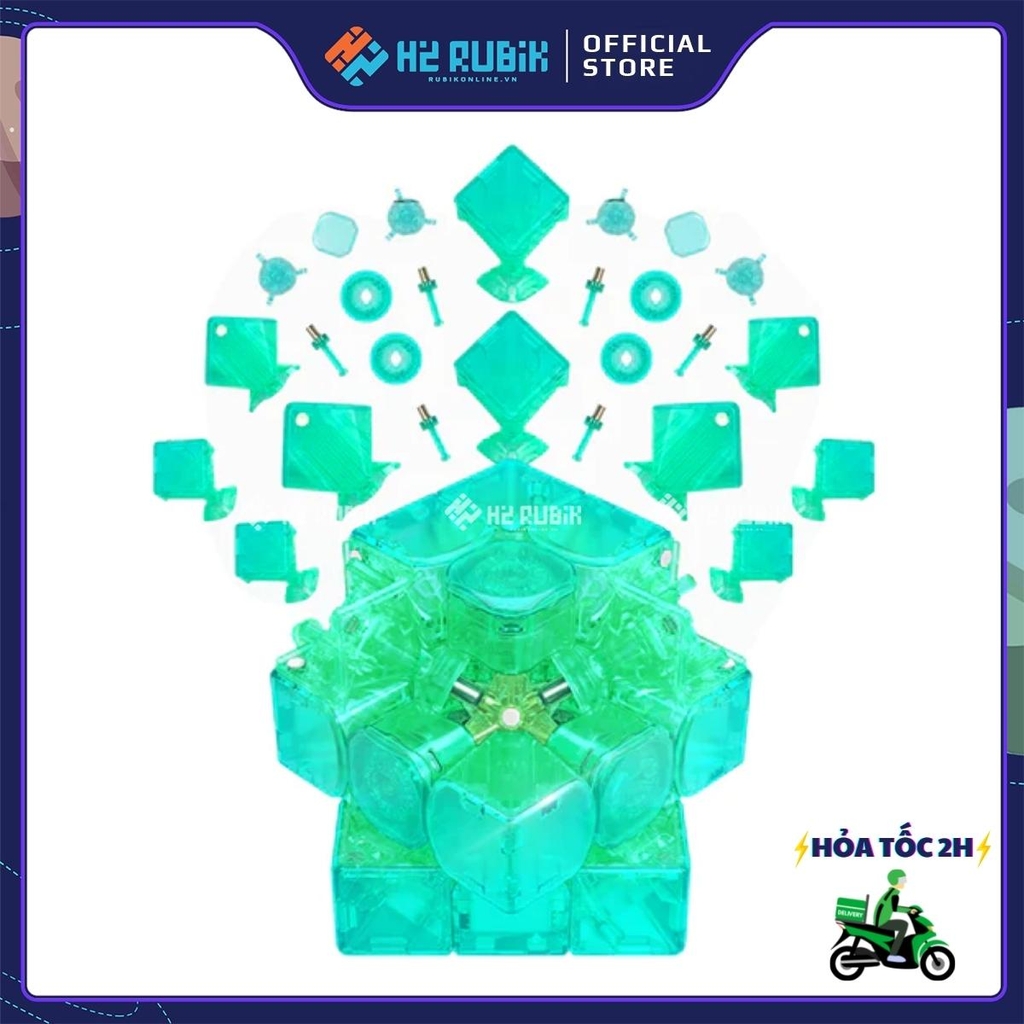 GAN 12 M MagLev 3x3 Peacock Emerald Phiên bản giới hạn