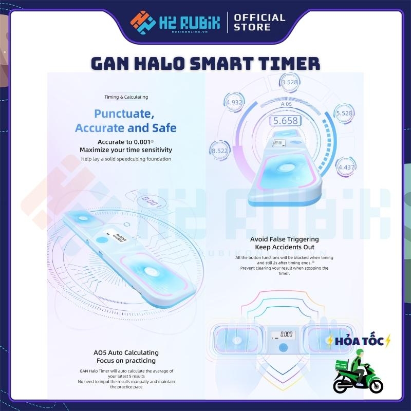 GAN Halo Timer Đồng hồ bấm giờ GAN thông minh