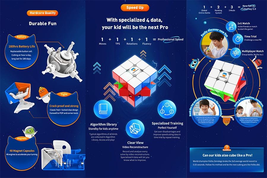 GAN Monster Go 3x3 AI Rubik thông minh