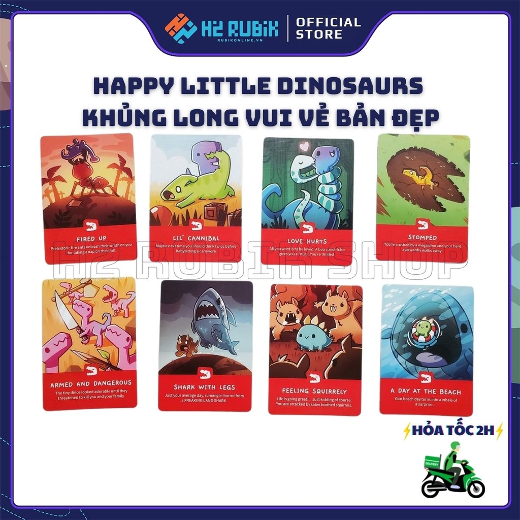 Happy Little Dinosaurs Board Game Khủng Long Vui Vẻ