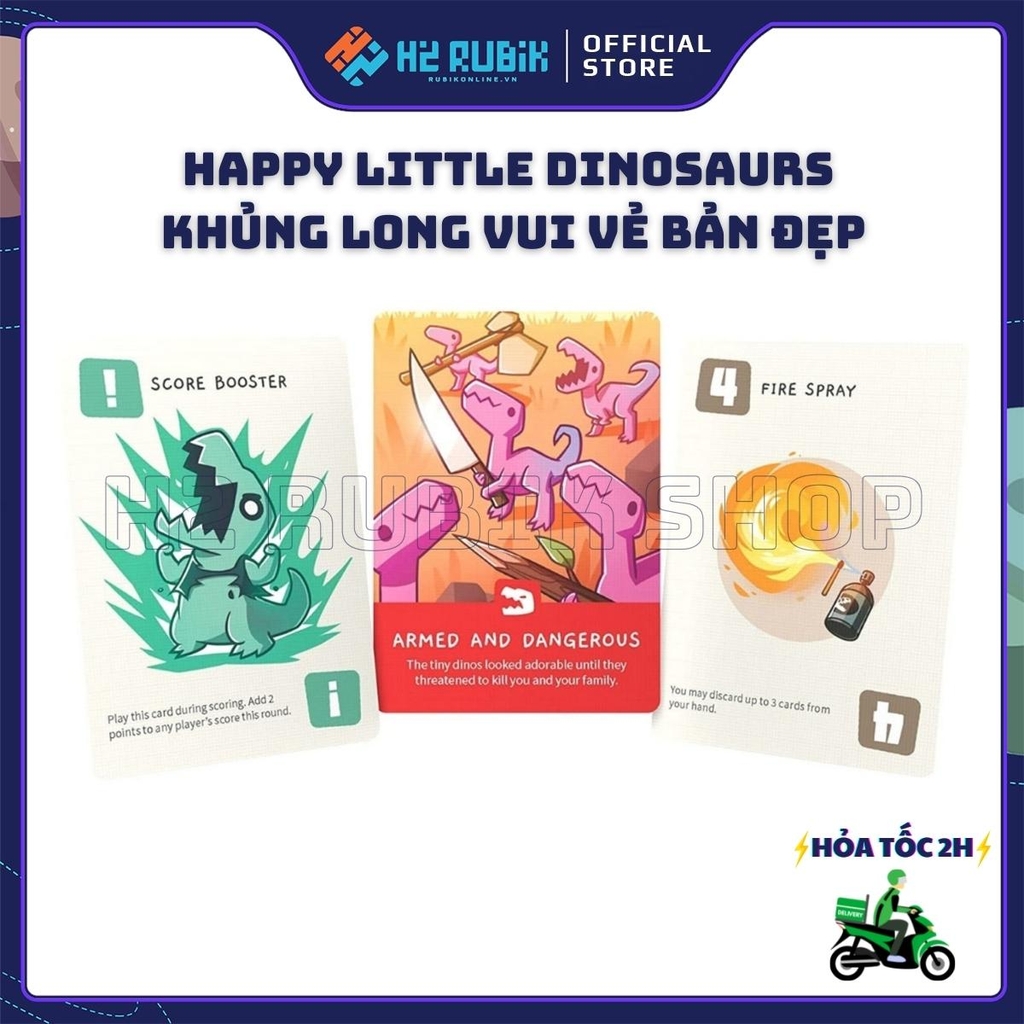 Happy Little Dinosaurs Board Game Khủng Long Vui Vẻ