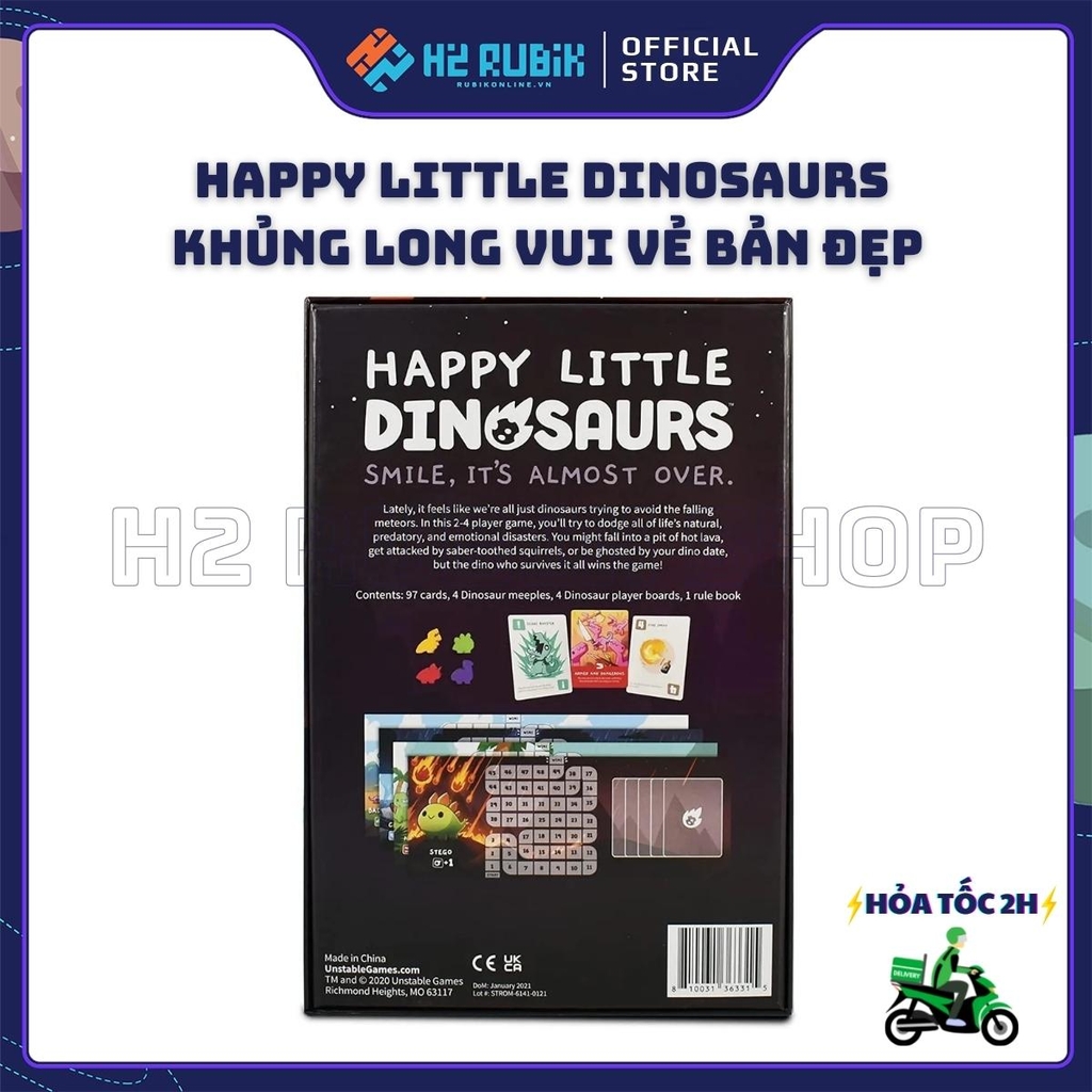 Happy Little Dinosaurs Board Game Khủng Long Vui Vẻ