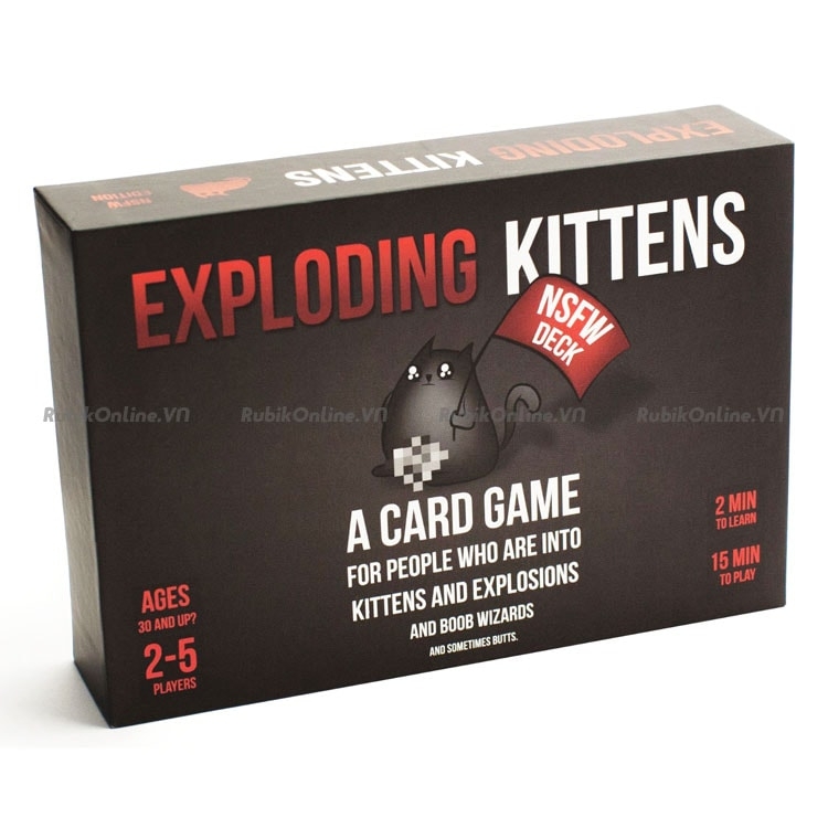 Exploding Kittens - Bài Mèo Nổ bản đẹp (Đen người lớn NSFW)