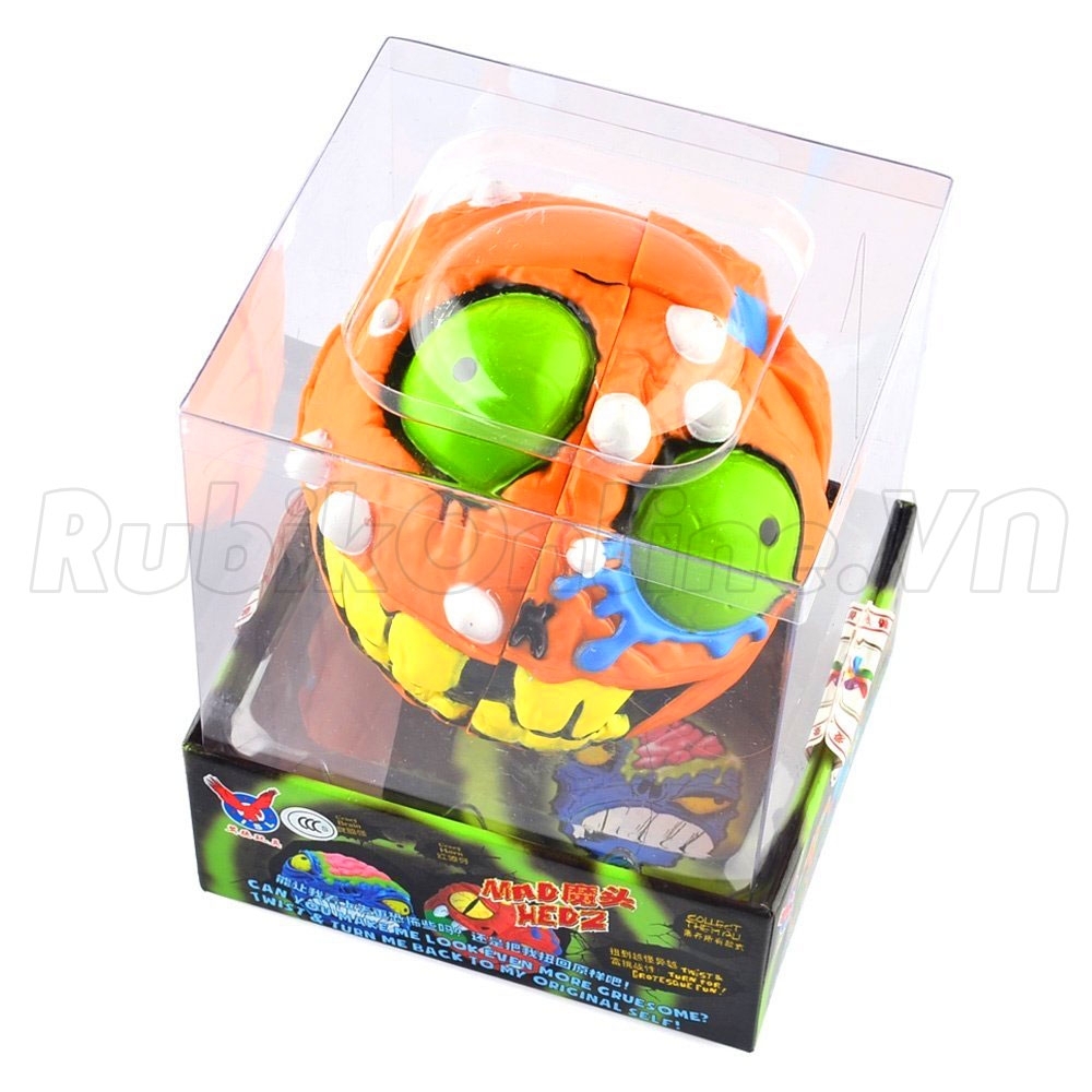 MAD HEDZ Crazy Skull 68mm 2x2x2 Puzzle Head Cartoon - Rubik đầu quỷ H2 Rubik Shop MAD HEDZ Crazy Skull 68mm 2x2x2 Puzzle Head Cartoon - Rubik đầu quỷ H2 Rubik Shop