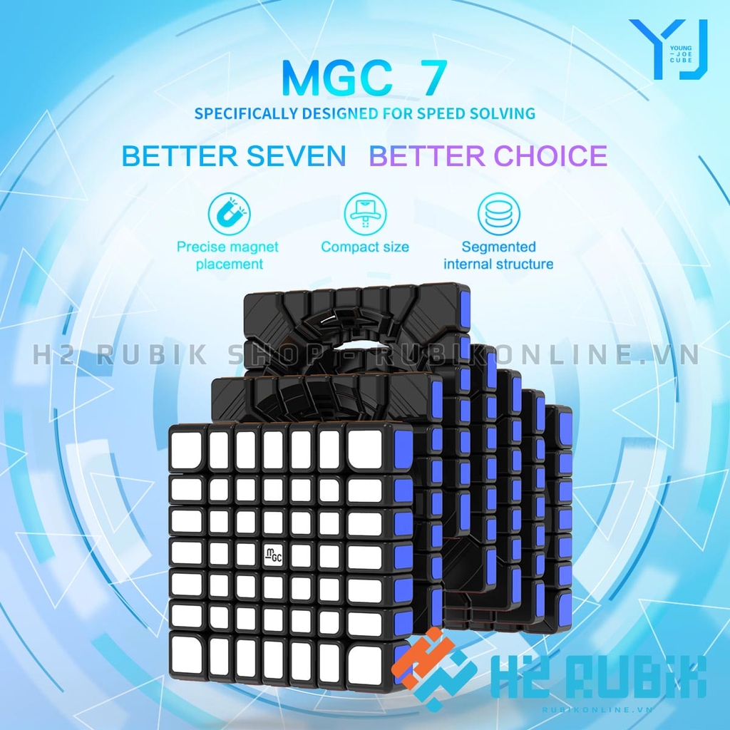 Rubik 7x7 YJ MGC 7x7 - Rubik 7 tầng có nam châm sẵn