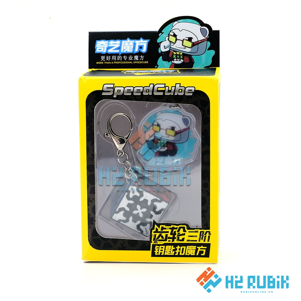 Móc khóa rubik QiYi Gear 3x3 Keychain