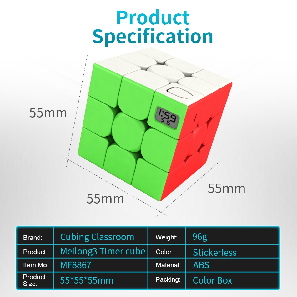 MoFangJiaoShi Meilong 3x3 Timer Cube