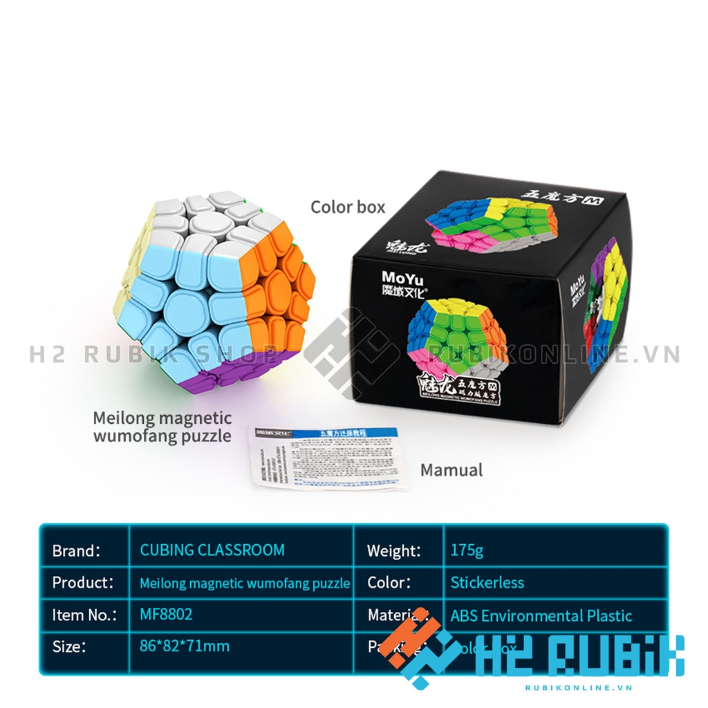 MoFangJiaoShi Meilong Megaminx 3x3 M - Có nam châm sẵn