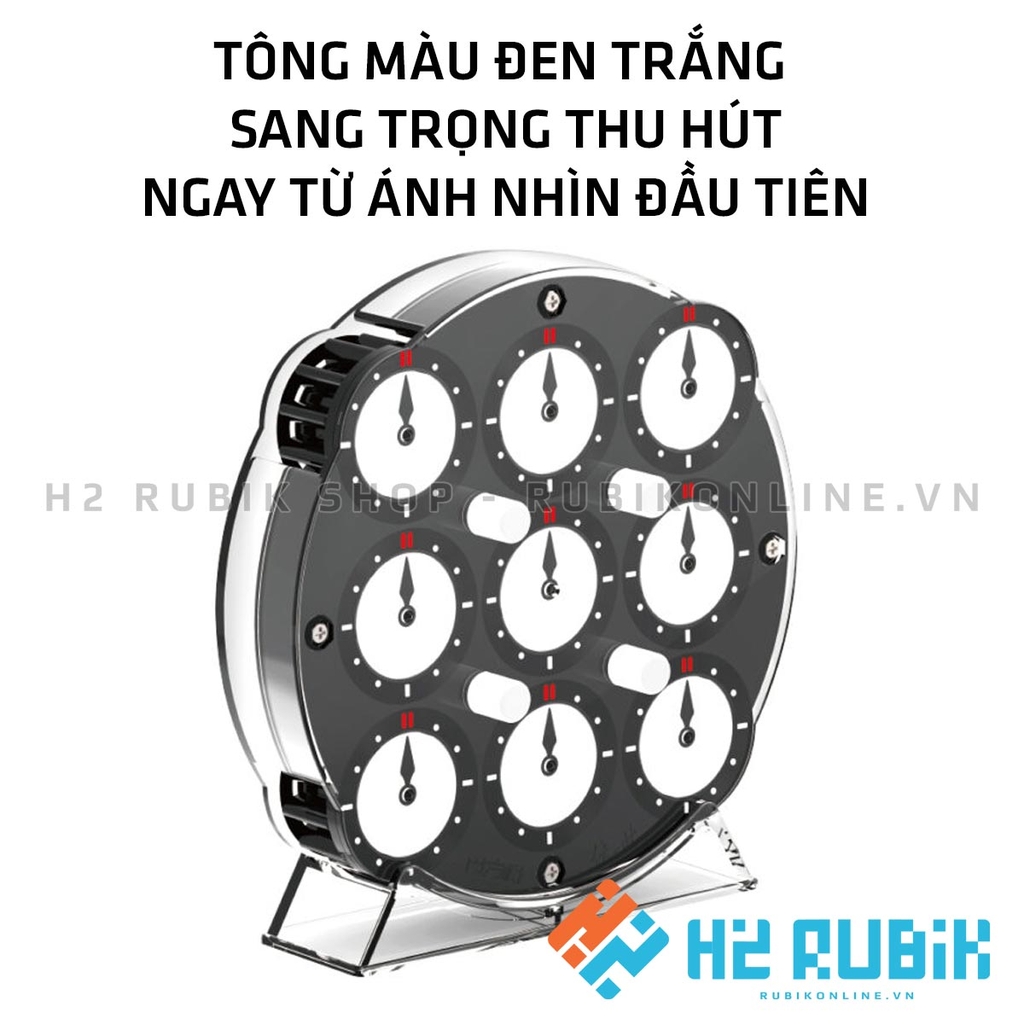 Rubik Clock QiYi Magnetic Clock (có nam châm sẵn) - Rubik đồng hồ