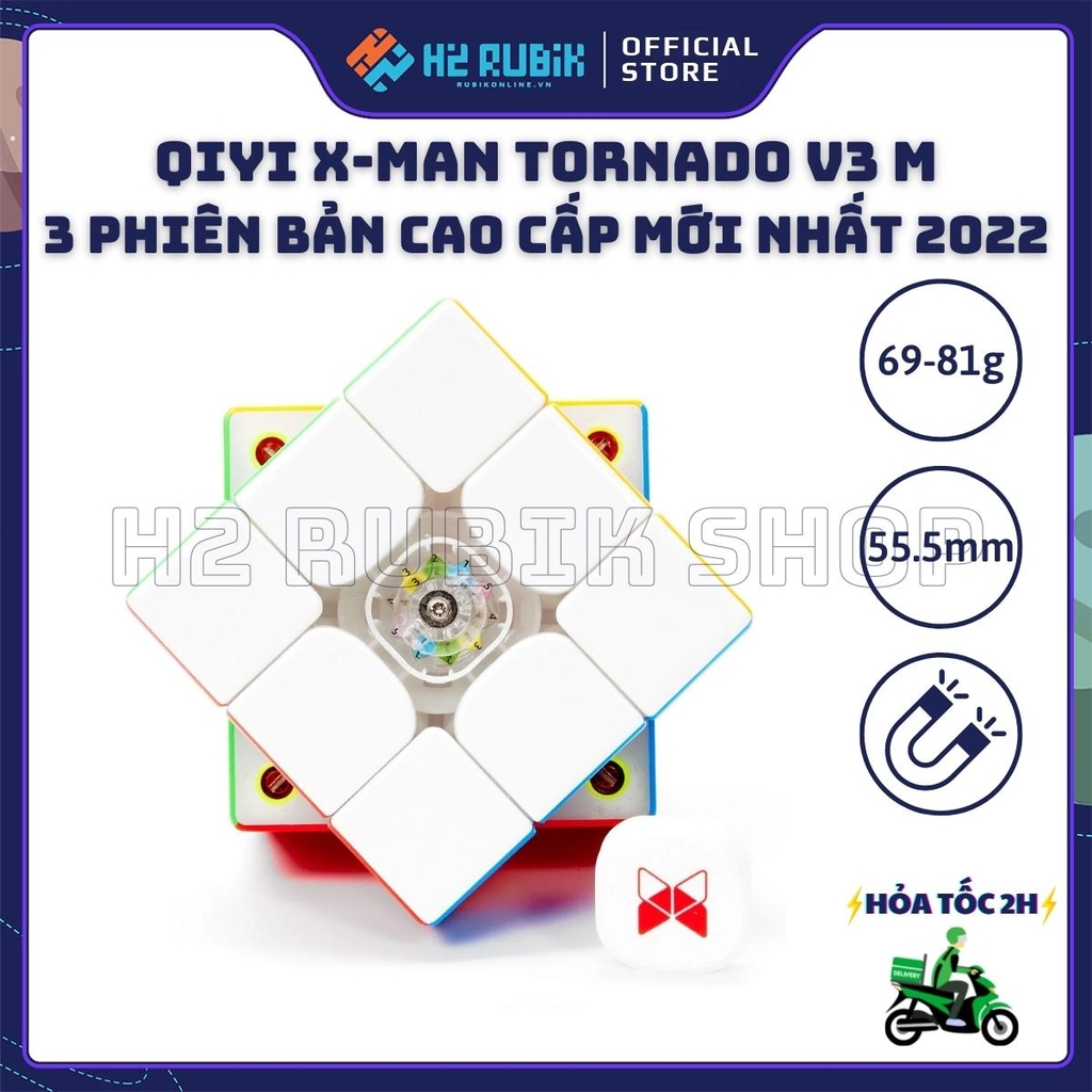 QiYi X-Man Tornado V3 M Rubik 3x3 Có nam châm mới nhất 2022