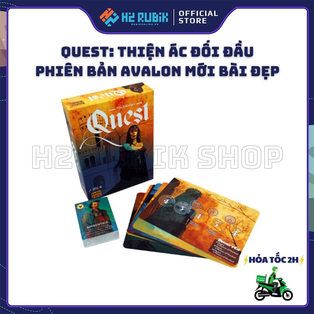 Quest Board Game Thiện Ác Đối Đầu Bản Đẹp (Tiếng Anh US)