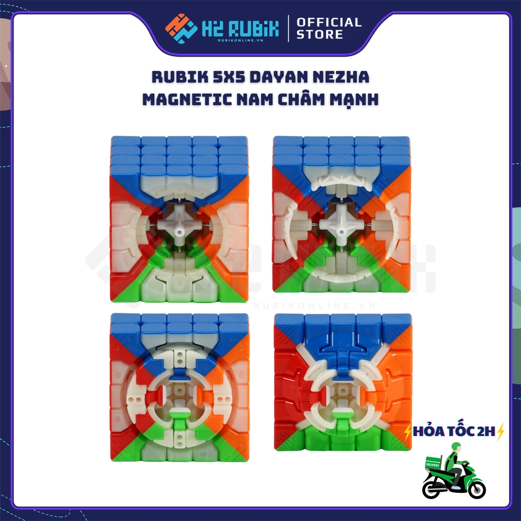 Rubik 5x5 DaYan NeZha Magnetic Có nam châm sẵn (Nam châm mạnh)