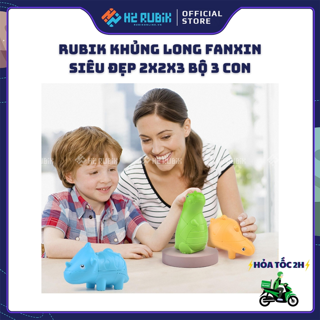 Bộ Rubik Khủng Long Dinosaur Bundle Loại đẹp cao cấp