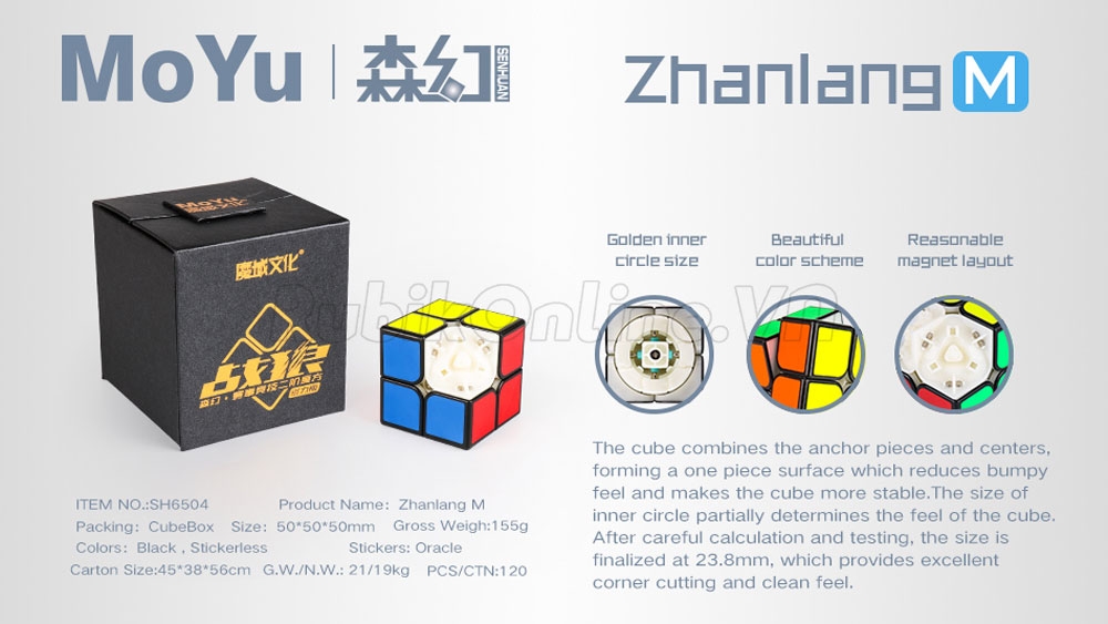 SenHuan ZhanLang M 2x2 Stickerless - Nam châm