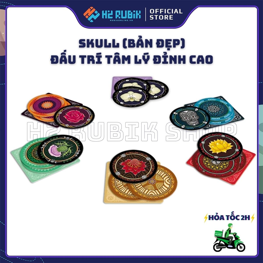 Skull Board Game Đấu Trí Tâm Lý Cao Cấp Tiếng Anh