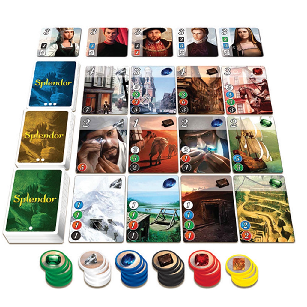 Splendor Boardgame Thu Thập Đá Quý (Chip nhựa)