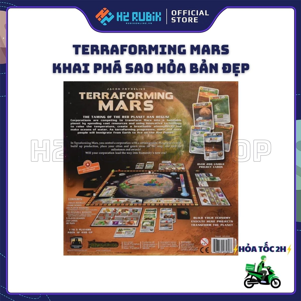 Terraforming Mars Board Game Khai Phá Sao Hỏa Bản Chuẩn (Tiếng Anh US)