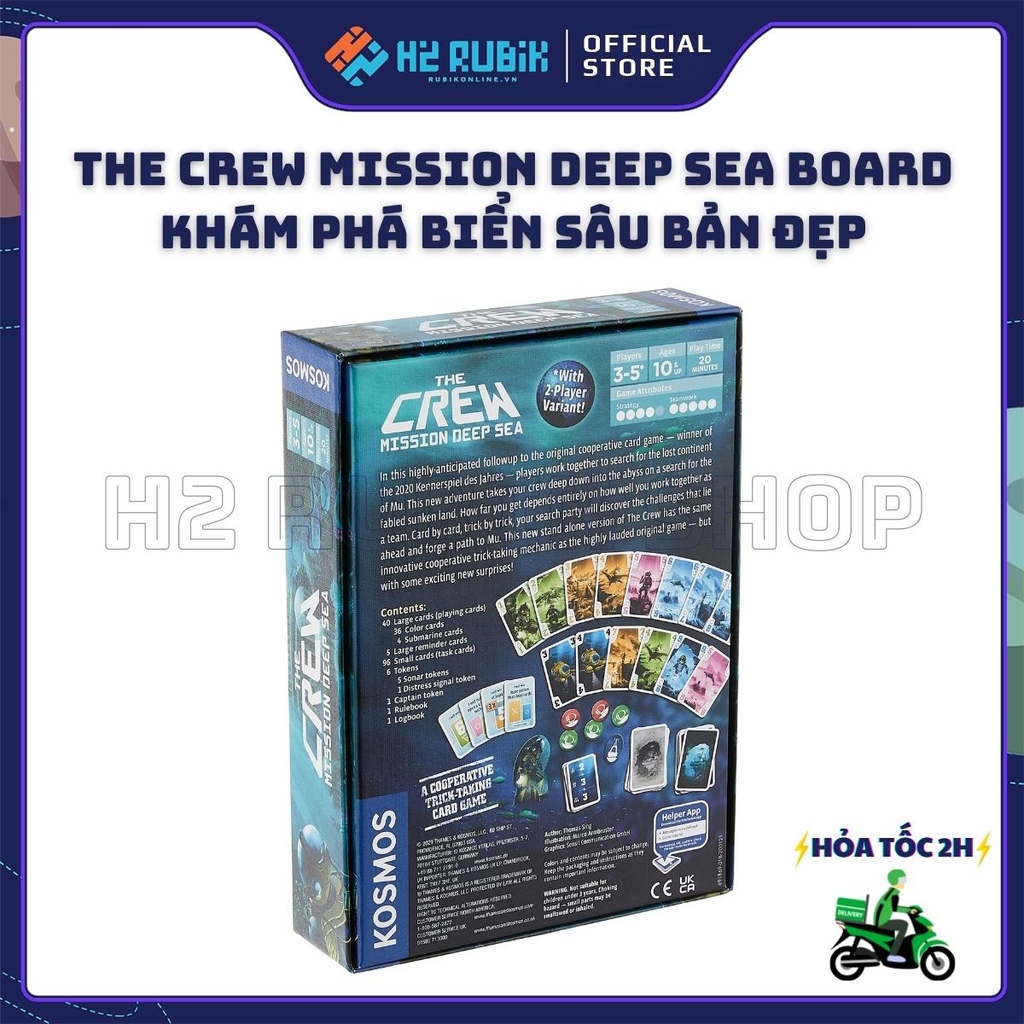 The Crew Mission Deep Sea Board Game Chiến thuật khám phá biển sâu