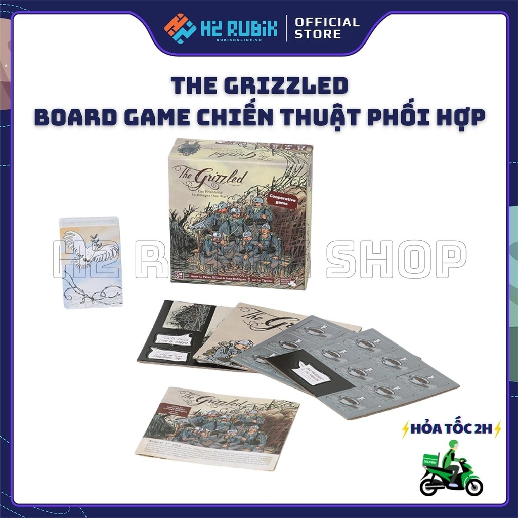 The Grizzled Board Game Chiến Thuật Phối Hợp Hộp Cứng Bản Đẹp