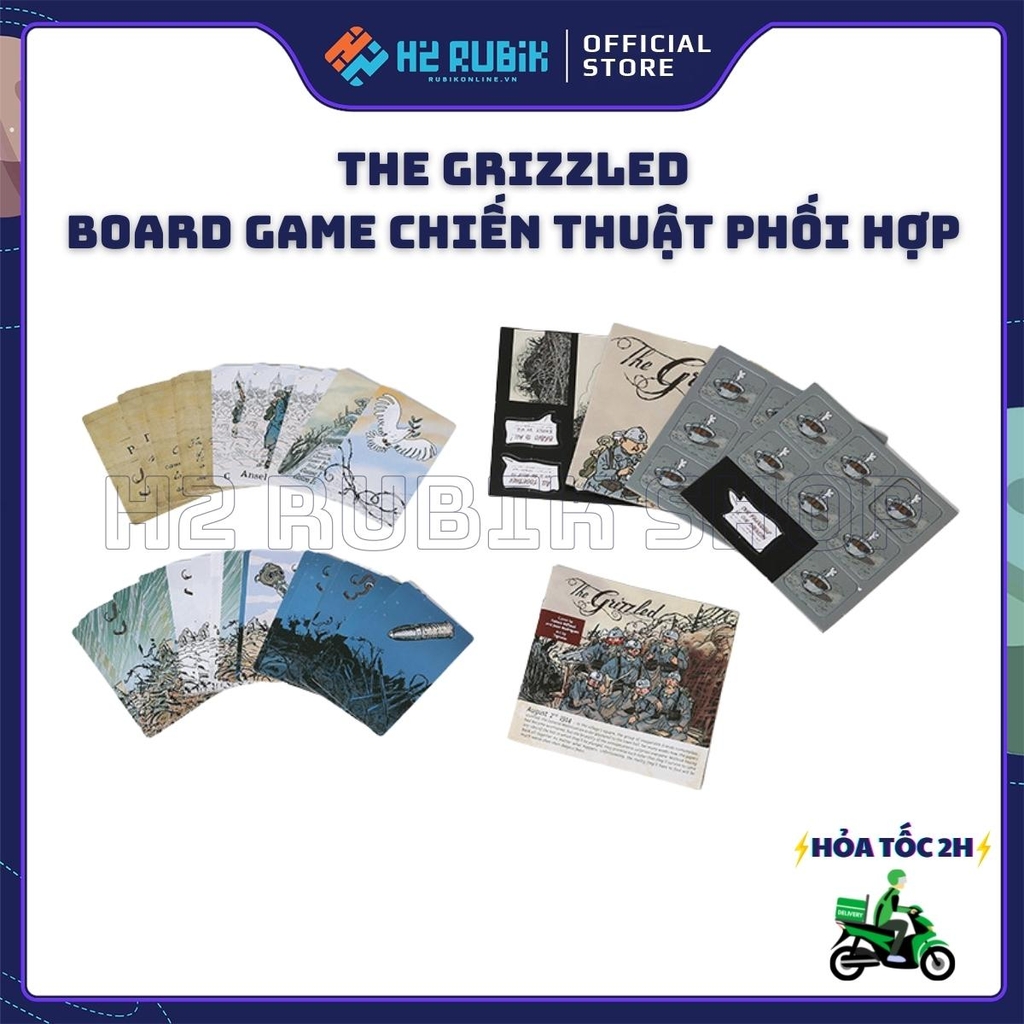 The Grizzled Board Game Chiến Thuật Phối Hợp Hộp Cứng Bản Đẹp