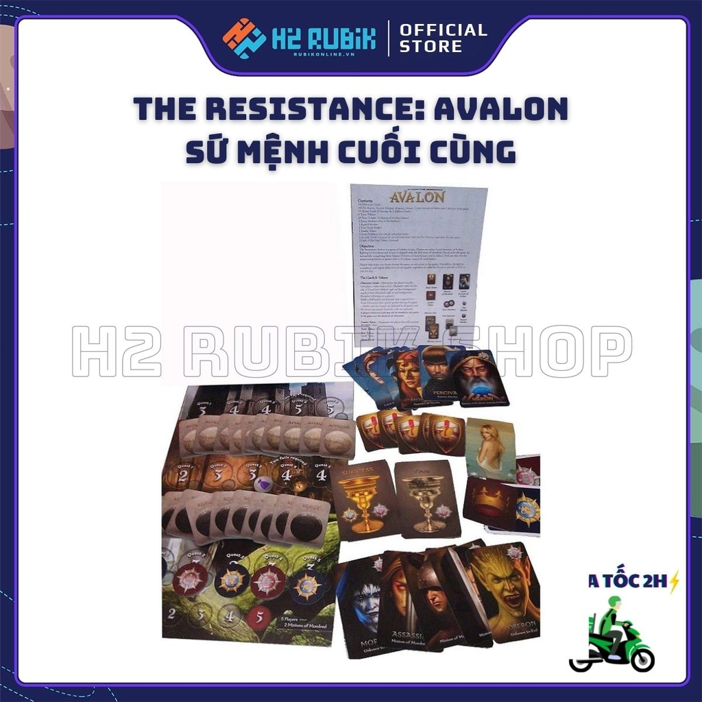 The Resistance: Avalon Boardgame cao cấp bản đẹp (Tiếng Anh)
