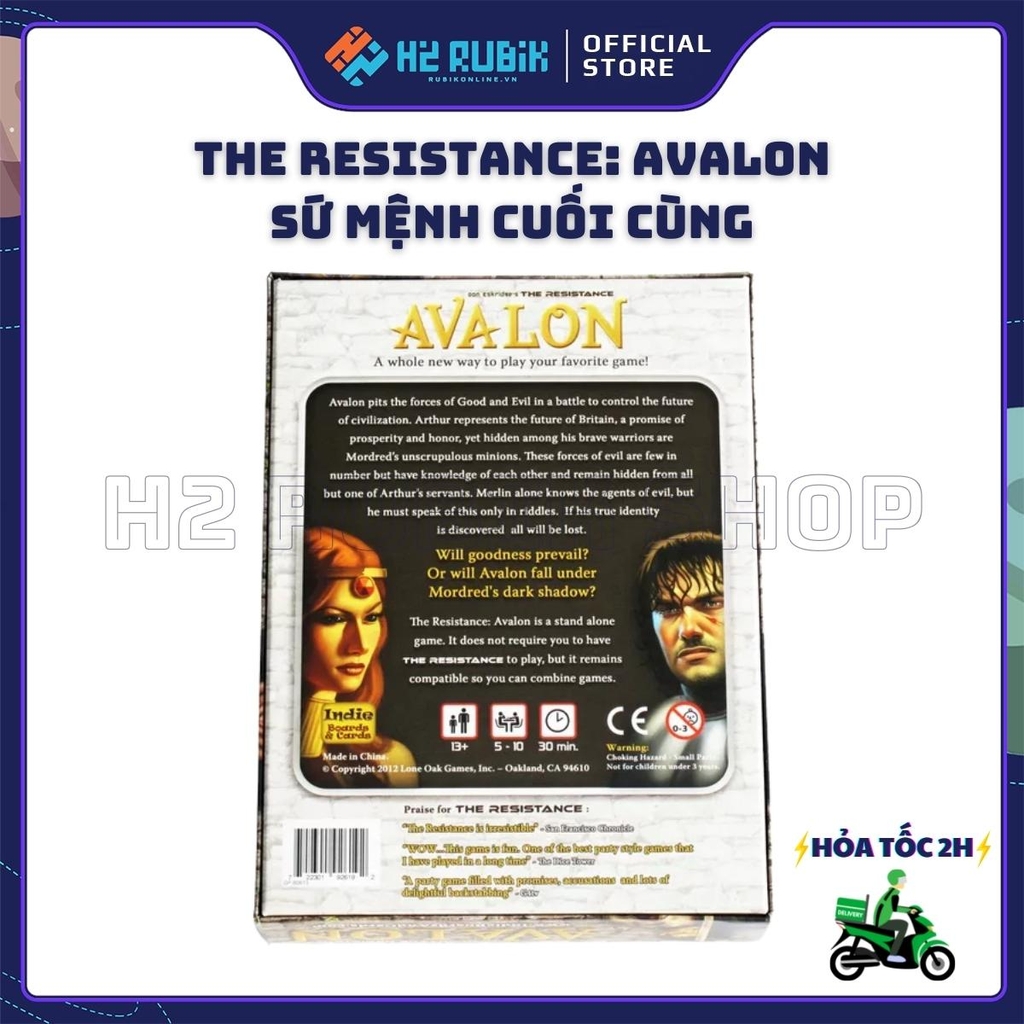 The Resistance: Avalon Boardgame cao cấp bản đẹp (Tiếng Anh)
