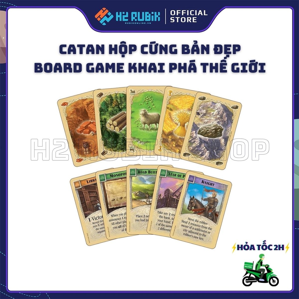 The Settlers of Catan Board Game Chiến Thuật Khai Hoang Vùng Đất Mới