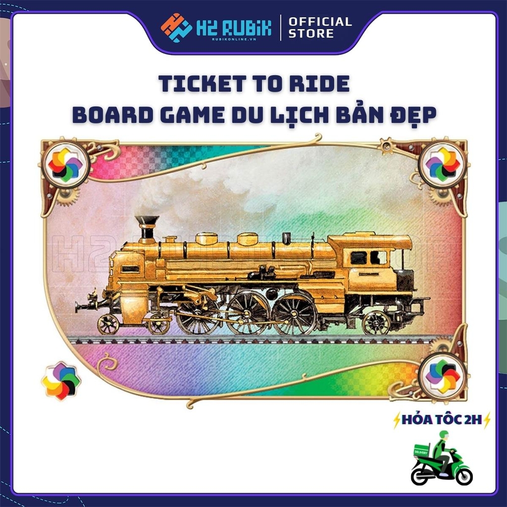 Ticket To Ride Board Game Du Lịch Chiến Thuật Bản Đẹp (Tiếng Anh US)