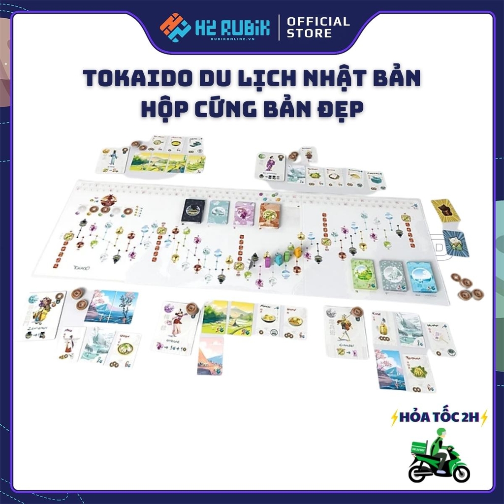 Tokaido Board Game Du Lịch Nhật Bản Hộp Cứng Bản Đẹp