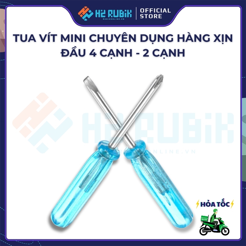 Tua vít mini chuyên dụng 2mm đầu 4 cạnh - 2 cạnh