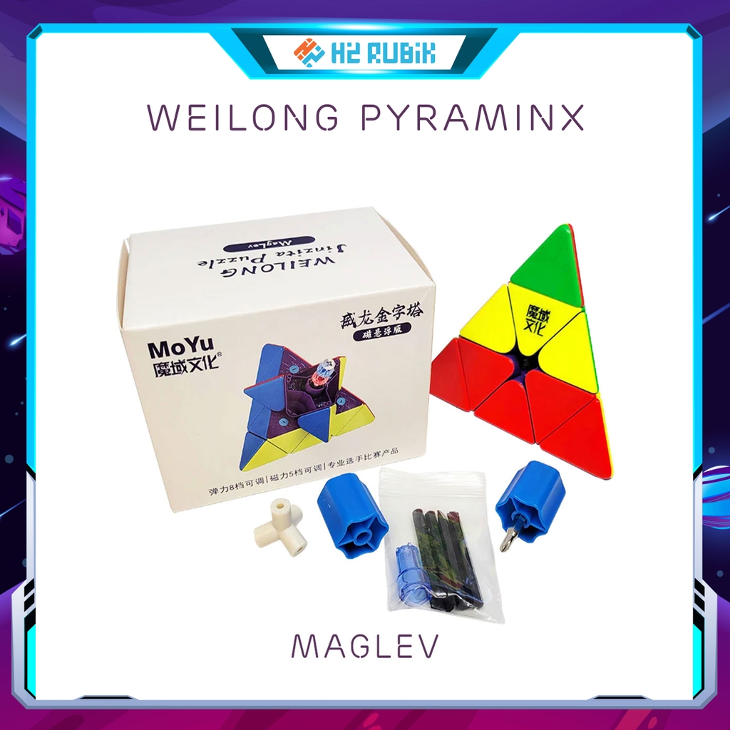 Rubik tam giác MoYu Weilong Pyraminx Maglev có nam châm Core