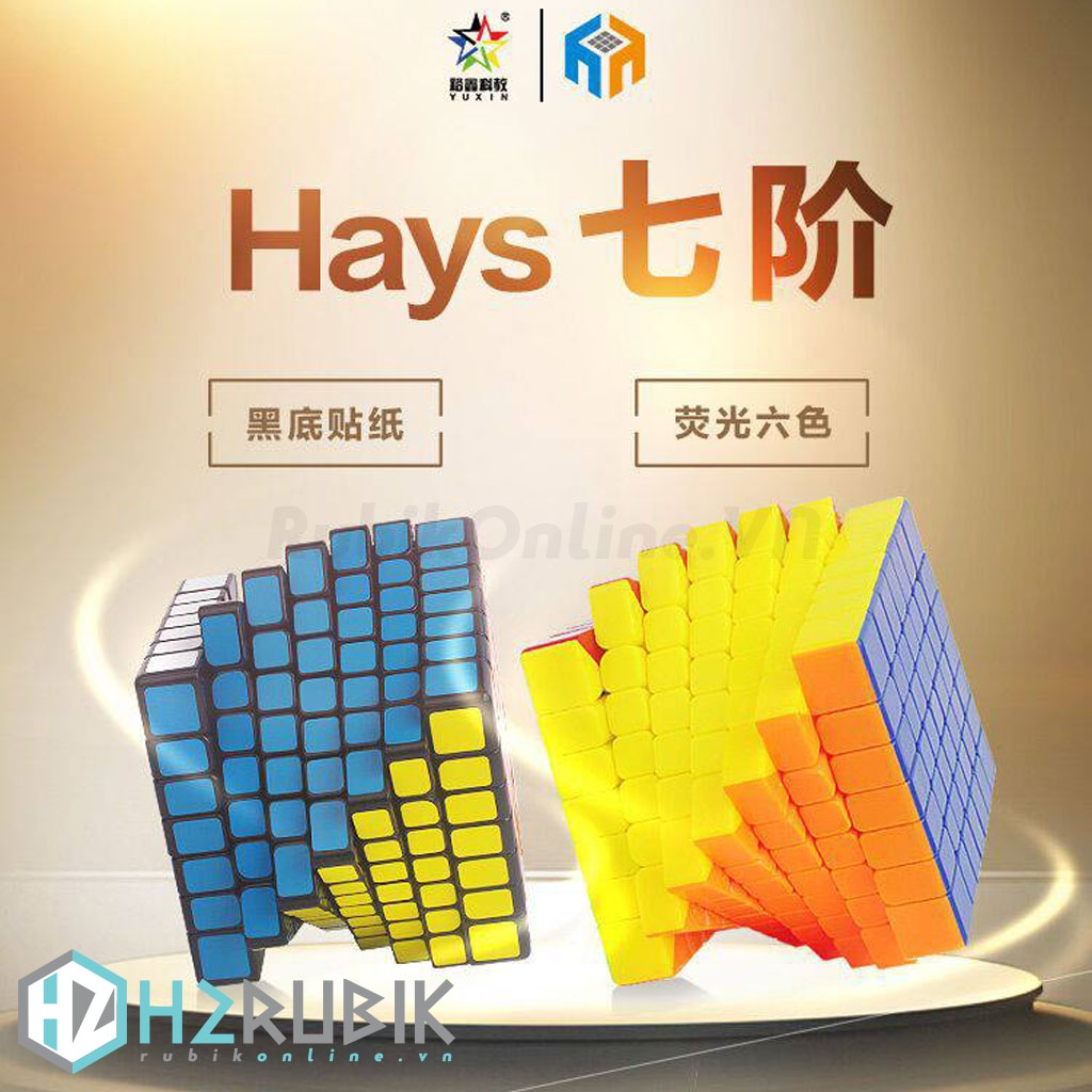 YuXin Hays 7x7 Magnetic (Nam châm - Đen + Stickerless)