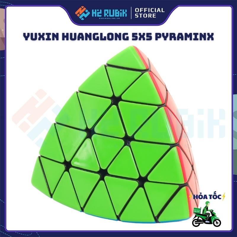 YuXin Huanglong 5x5 Pyraminx Rubik tam giác 5 tầng